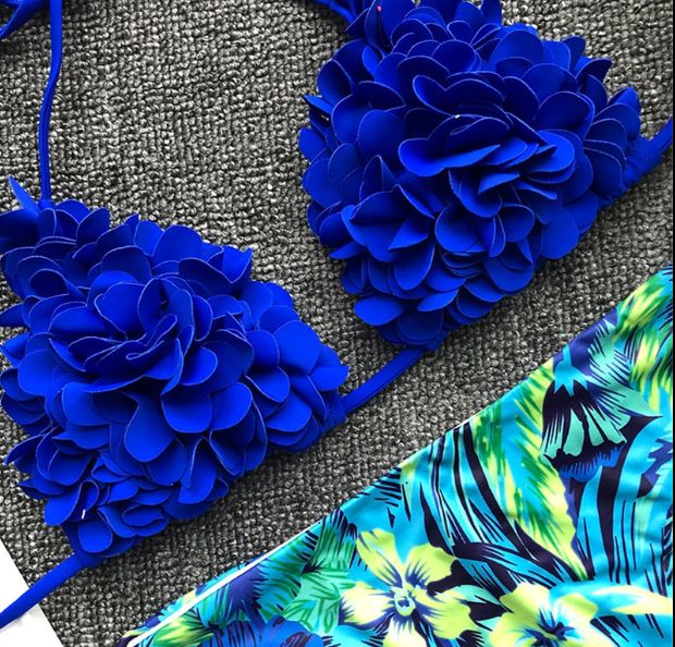 3D Floral Bikini Set