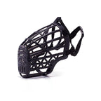 Breathable Basket Dog Muzzle, Adjustable Anti-Bite Anti-Bark Soft Plastic Grid Mouth Cover, Comfortable Muzzle for Small to Large Dogs
