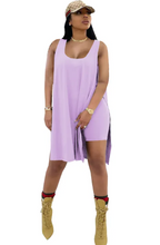 Solid Color Tank Top & Shorts Set