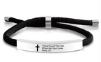 Scripture Cross Cord Bracelet (Psalm 46:5) | Christian Jewelry