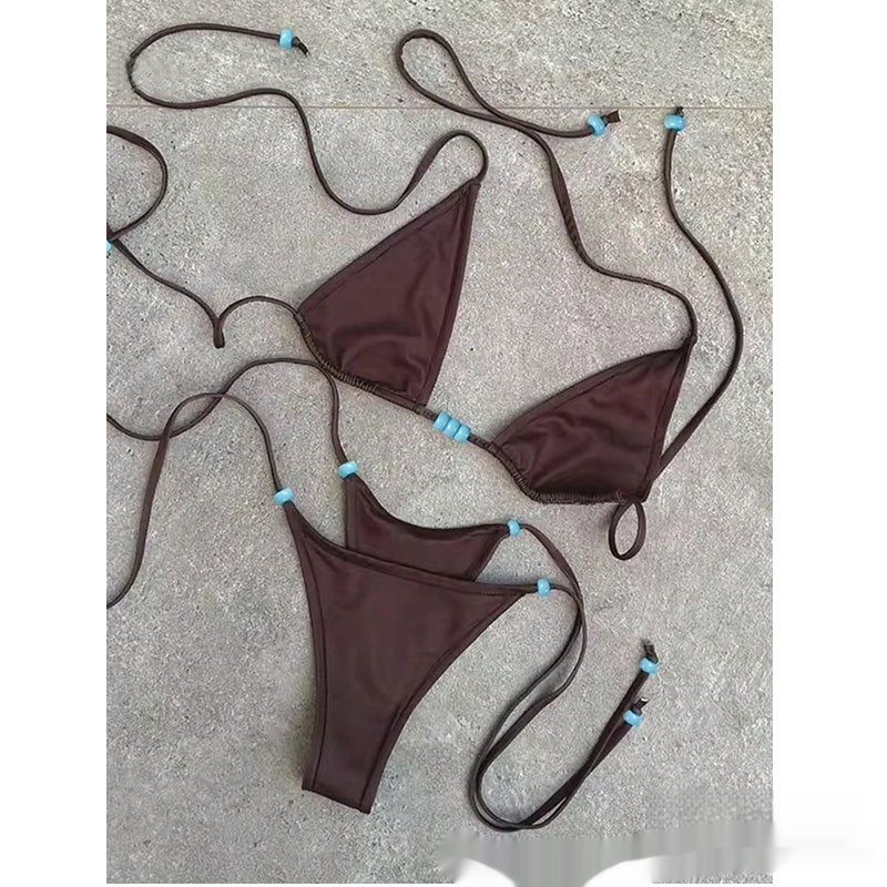 Black Micro String Bikini Set