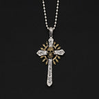 Wholesale Silver Vintage Punk Skull Cross Pendant