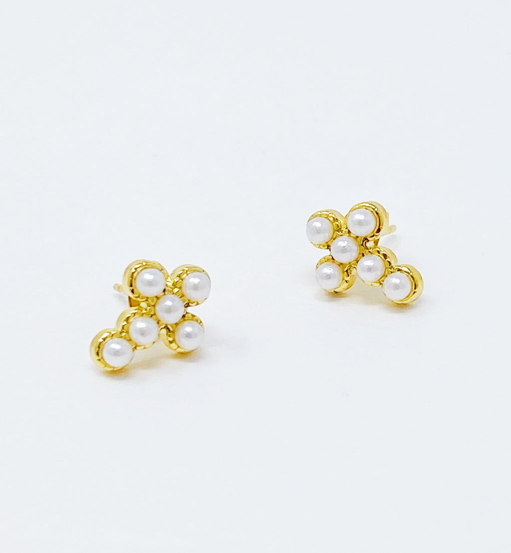 Dainty Cross Stud Earrings | Christian Jewelry