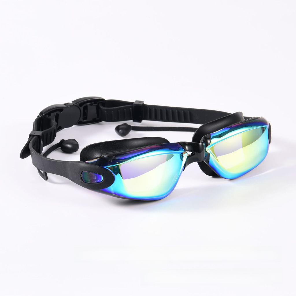 Anti-Fog Swim Goggles with Earplugs (Myopia Options)