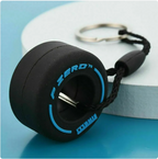 PVC Soft Rubber Tire Keychain | Accessory