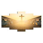 "Grenzüberschreitende Wandkunst - Jesus über Brücke Wohndekor"