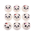 Cute PU Slow-Rebound Panda Keychain with Expressions | Accessory
