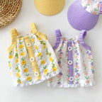 Floral Strap Pet Tank Dress