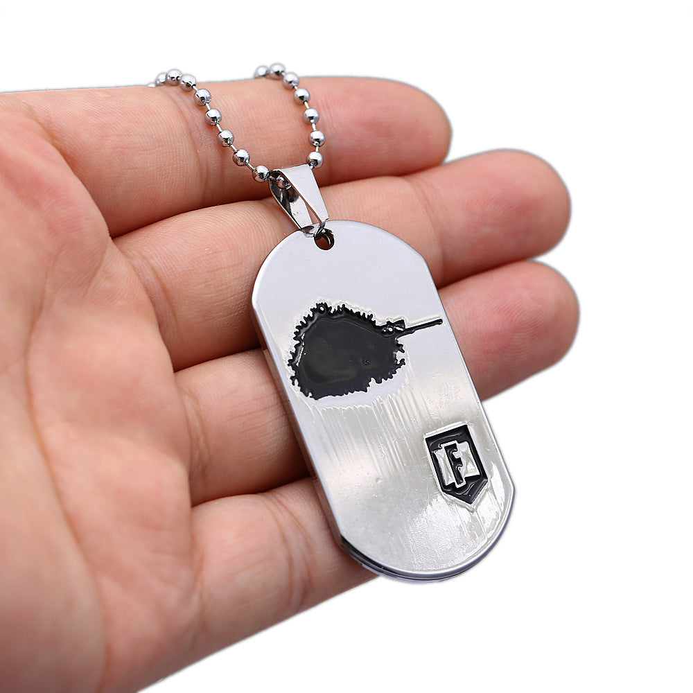 Fortnite Dog Tag Necklace Alloy Pendant Jewelry