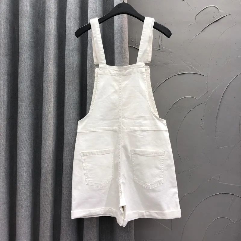Sweet Candy Color Camisole Denim Overalls for Women