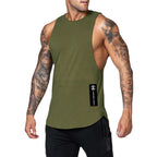 Men's Loose Shoulder Tank Top for Summer Wear