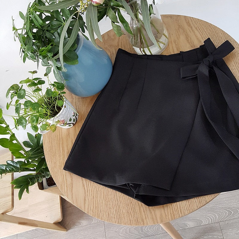 Summer Chiffon Bow Tie Shorts for Girls