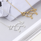 Dog Necklace with Big Tail Design