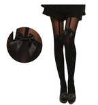 Women's Fashion Thigh-High Stockings with Garter Bow