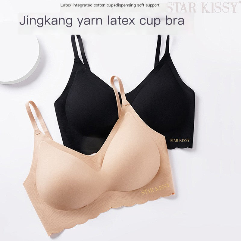 Seamless Wireless Spaghetti-Strap Bralette