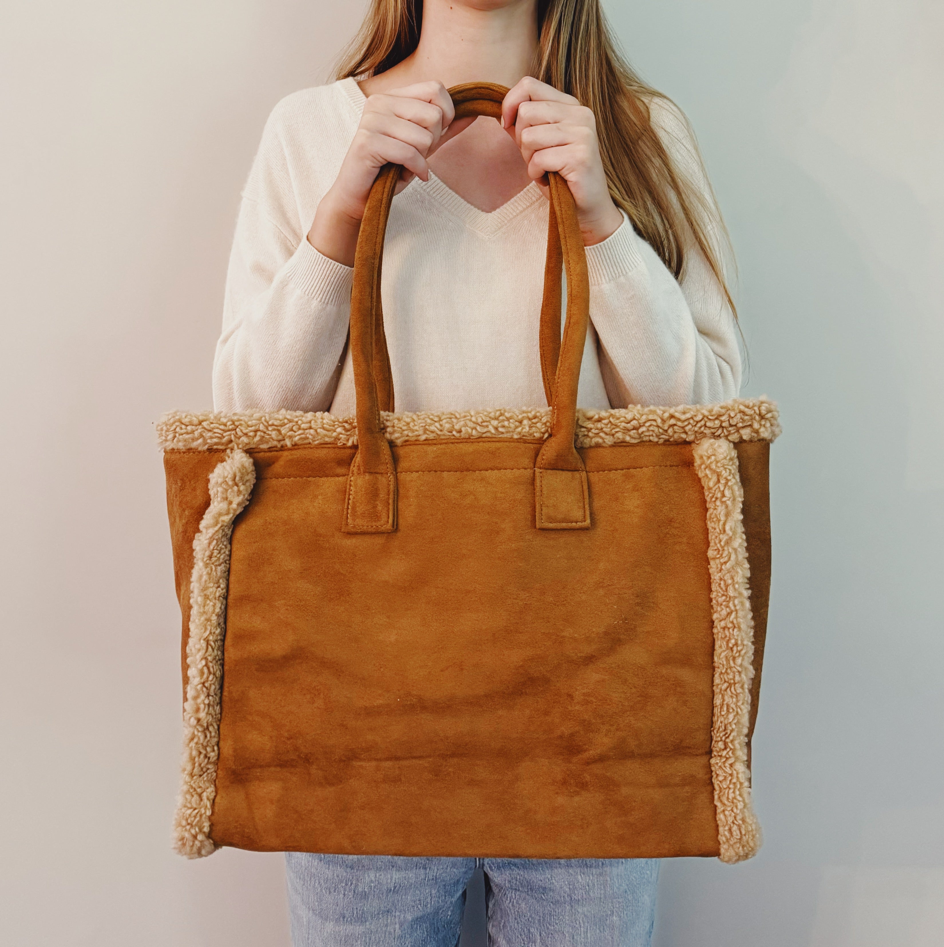 Teddy Cozy The Tote Shoulder Bag | Organic Cotton