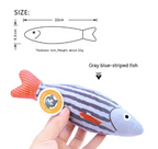 Catnip Fish Plush Cat Toy Soft Kicker Chew Toy with Crinkle Sound Interactive Kitten Teething Toy 22cm