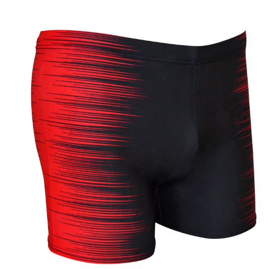 Men's Two-Tone Swim Boxer Trunks