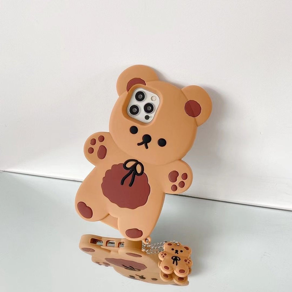 Teddy Bear Cartoon Soft Silicone Phone Case | Protective Cover