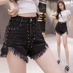 High-Waisted Wide-Leg Denim Shorts for Women 2020