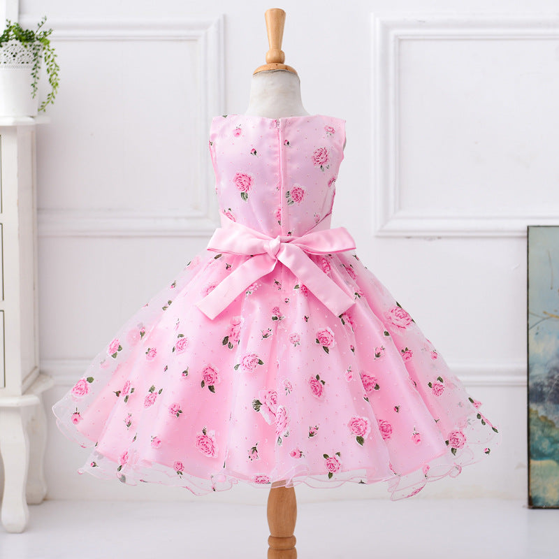 White Baptism Dress for Baby Girls 2-10 Years