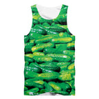 CJLM Summer 3D Printed Sleeveless Cucumber Tank Top