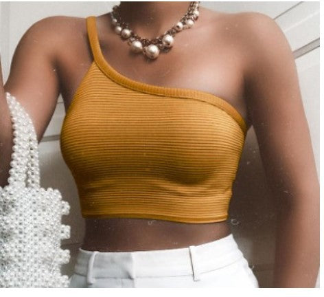 2020 Summer Sexy Women's Solid Irregular Tank Top