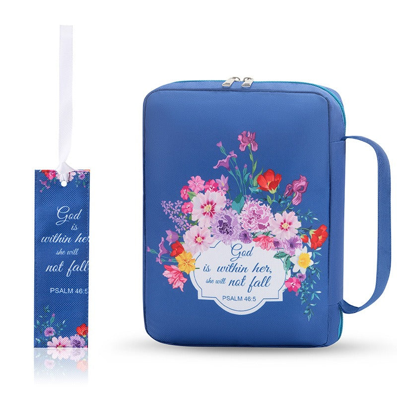 Printed Zippered Bible Cover Carrying Case