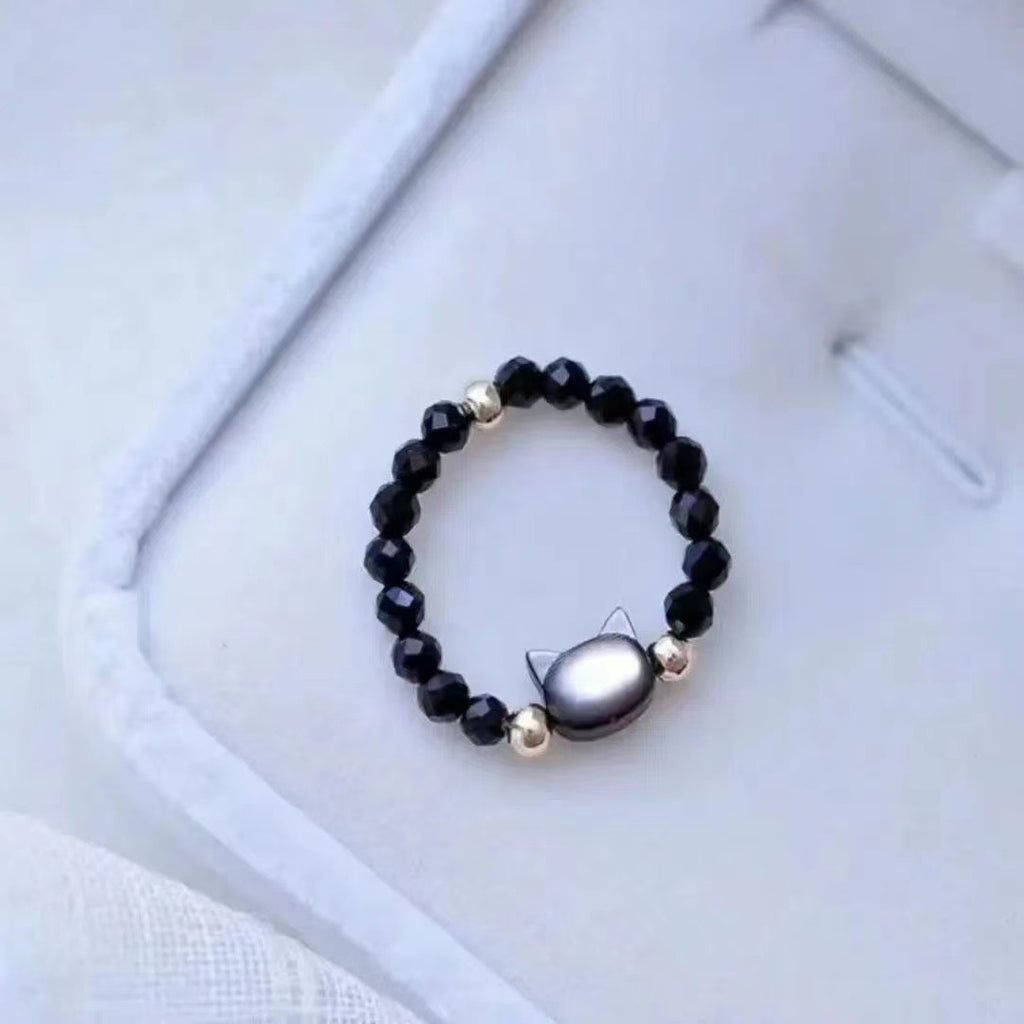 Beaded Pearl Stretch Ring