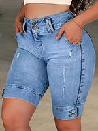Women's Slim-Fit Denim Shorts