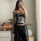 Fashionable One-Shoulder Slimming Tube Top Vest