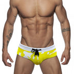 Men's Yellow Camo Swim Briefs