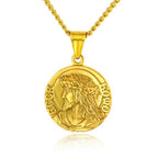 Titanium Steel Jesus Ecce Homo Pendant Necklace