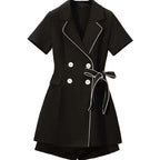Plus Size Women's Summer Chic Two-Piece Shorts Set
