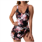 Sporty Skirted One-Piece Swim Dress