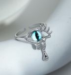 Devil's Eye Adjustable Ring