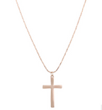 Layered Cross Pendant Necklace Set