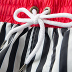 Men's Striped Quick-Dry Swim Trunks