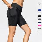 Women's High-Elastic Yoga Shorts with Pockets 2034