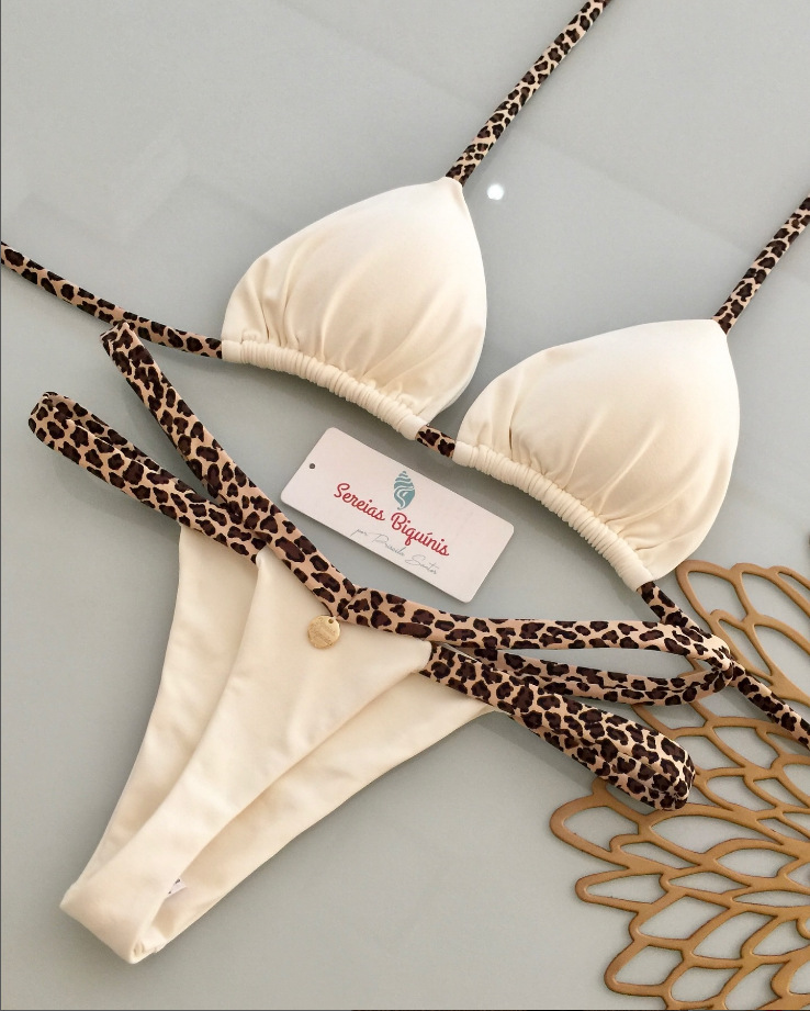 Brazilian Floral Triangle Bikini Set