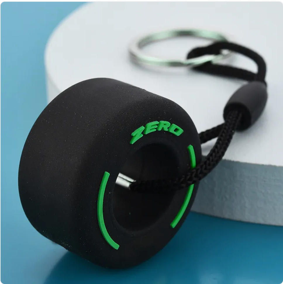 PVC Soft Rubber Tire Keychain | Accessory