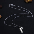 God Is Beautiful Bar and Cross Pendant Necklace