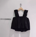 Ruffle-Strap Babydoll Swing Top