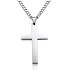 Cross Necklace with Bible Verse Design