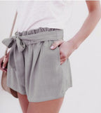 Women's High-Waisted Loose Fit Solid Color Shorts