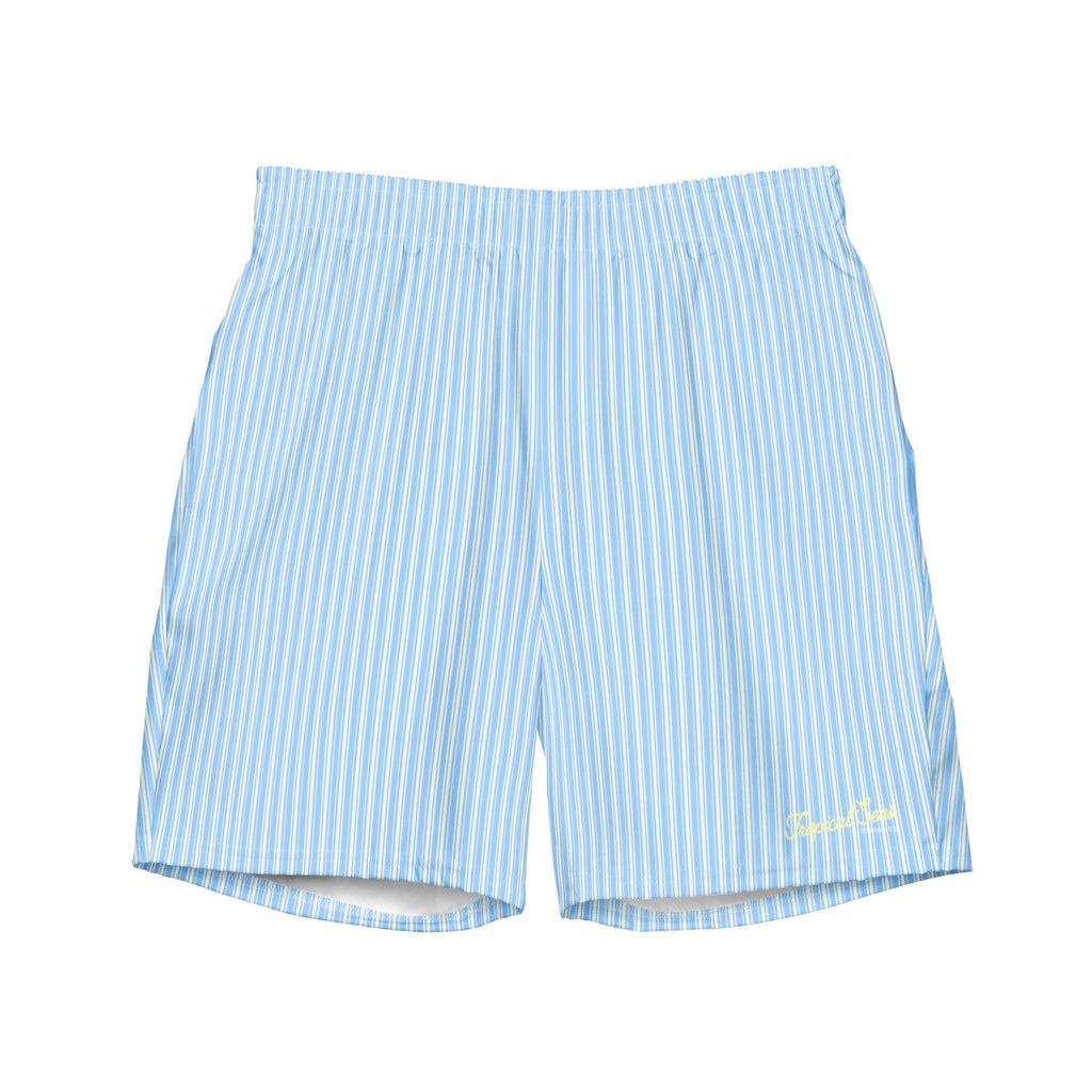 Men's Pinstripe Swim Trunks