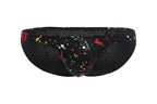Men's Breathable Paint-Splatter Swim Briefs