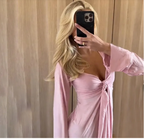 Twisted Bell Sleeve Crop Top