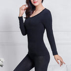 Lace Thermal Underwear Set for Women - Seamless & Antibacterial