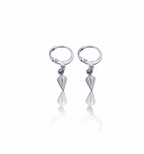 Cone Drop Huggie Earrings